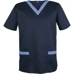 Sebenza Service Top Navy-Royal Front